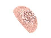 Fine Jewelry Vault UBNR84066AGVR9X9MG Morganite Filigree Rose Gold Vermeil Engagement Ring