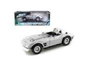 Greenlight 12842 1964 Doms Chevrolet Corvette Grand Sport Silver From Movie Fast Five Fast Furious 1 18 Diecast Model Car