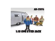 American Diorama 23876 One Eyed Jack Trailer Park Figure for 1 18 Scale Diecast Model Cars