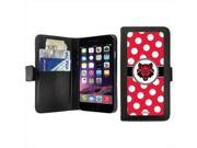 Coveroo Arkansas State Polka Dots Design on iPhone 6 Wallet Case