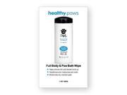 John Paul Pet JPFPWBP Pet Healthy Paws Wipes Foil Pack Pack of 100