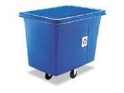 Rubbermaid 461673 Recycling Cube Truck Rectangular Polyethylene 500 lb capacity Blue
