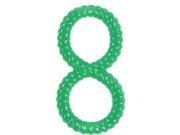 NorthLight TPR Rubber Spiraled Ring Non Toxic Puppy Dog Chew Toy Harlequin Green