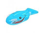 NorthLight Childrens Inflatable Shark Kick Board Blue White 39 in.