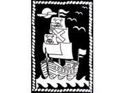 Darice 151582 Color In Velvet Poster 6 in. x 9 in. Pirate Ship