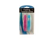 Bulk Buys BI800 24 Folding Travel Toothbrushes 24 Piece