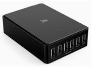iXCC 50W 6 USB Port Universal Charging Station High Speed 2.4A Per Port for Smartphones Tablets Cameras and More