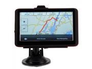 5 Car GPS Navigator Red Edge with 4GB Memory USA Canada Mexico Map
