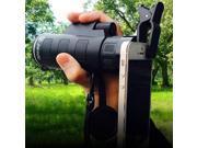 PANDA 35 x 50 HD Hiking Concert Camera Lens Zoom Monocular Clip for Smartphone Black