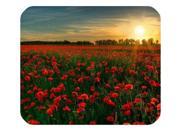 Amazing Poppy Field Mousepad Personalized Custom Mouse Pad Oblong Shaped In 9 x 10 Gaming Mouse Pad Mat