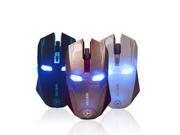 Iron Man Mouse Wireless Mouse Gaming Mouse gamer Mute Button Silent Click 800 1200 1600 2400DPI Adjustable computer mice