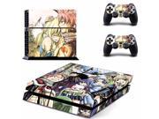 Fairy Tail 2 Uzumaki Naruto ps4 Skin Stickers For Playstation 4 PS4 Console 2 Pcs Vinyl decal Skin Stickers for Controller