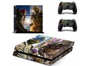 Ninja Turtles 4 ps4 Skin Stickers For Playstation 4 PS4 Console 2 Pcs Vinyl decal Skin Stickers for Controller