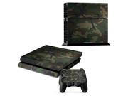Camouflage pattern Skin Sticker For PlayStation 4 PS4 Console 2Pcs Free Controller Cover Decals