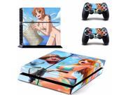 One Piece Sexy Design ps4 Skin Stickers For Playstation 4 PS4 Console 2 Pcs Vinyl decal Skin Stickers for Controller