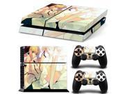 Cartoon Comic Girl Play 4 PS4 Skin 1 Set Skins For play station 4 Sticker Decal Cover 2 Controller Sticker ps4 accessories