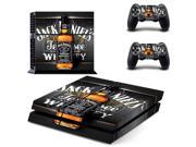 Jack Daniels PS4 Stickers For Sony PlayStation 4 Console System Plus Vinyl Decal Design For DualShock Controller Skins