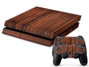 Dark wood PS4 sticker with skin 2 control console PS4 protect skin against skin