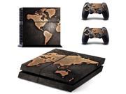 World Map PS4 Skin Sticker Decal Sticker For PS4 PlayStation 4 2 Controller Skins Brand Cool Protected PS4