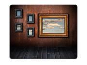 Gaming Mousepad interior backdrop with view to cloudy sky 10 x 11