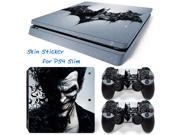 Joker full Set Skin Sticker for Sony Playstation 4 Slim PS4 Slim Console 2 PCS Controller Cover Skin Sticker