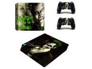 DC Joker PS4 Slim Skin Sticker Decal For Sony PS4 PlayStation 4 Slim Console and 2 Controllers Stickers