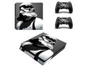 Game Star Wars Stormtrooper Desgin for PS4 Slim Skin Sticker for Sony PlayStation 4 Slim Console and 2 Controller Decals Sticker