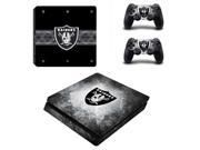 NHL Oakland Raiders Decal Skin For PS4 Slim Console Cover For Playstation 4 PS4 Slim Skin Stickers Controller Protective