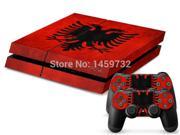 Albania national flag 1 Set High quality PS4 Sticker 1 PS4 Console skin 2 Pcs PS4 Controller Cover decals