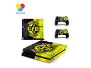 For PS4 Borussia for play station 4 consoles with 2pcs controller Vinyl skin stickers For ps4 Decal Cover Game Accessories