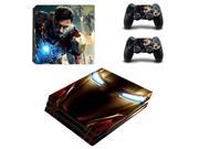 Marvel Iron Man PS4 Pro Skin Sticker Decal For Sony PS4 PlayStation 4 Pro Console and 2 Controllers Stickers
