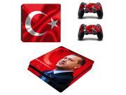 Turkey Recep Tayyip Erdogan Decal PS4 Slim Skin For Playstaion 4 Console PS4 Slim Skin Stickers 2Pcs Controller Protective Skins