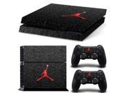 Basketball Legend Michael Jordan Red Air Logo MJ Cover Decal PS4 Skin Sticker for Sony PlayStation Console 2 Controller Skins