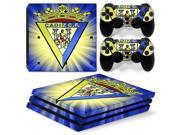 Football Club Vinyl Decal PS4 Pro Skin Stickers for Sony PlayStation 4 Pro Console and 2 Controllers Decorative Skins