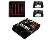 Black OPS 3 Vinyl Decal Cover For PS4 Pro For Playstation 4 Pro Console 2 Pads Skins