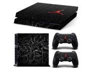 PS4 Basketball Legend Michael Jordan Red Air MJ Cover Decal Skin Sticker for PlayStation 4 Console 2Pcs Controller Skin Covers