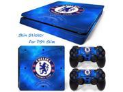 Arrive Chelsea Skin Sticker for Sony PS4 Slim Console Stickers 2 PCS Controller Cover Skin Stickers