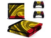 Belgium National Flag PS4 Skin Sticker Decal For Sony PS4 PlayStation 4 Console and 2 Controllers Stickers
