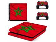 Morroco Flag Decal Skin Ps4 Console Cover For Playstaion 4 Console Ps4 Skin Stickers 2pcs Controller Protective Skins