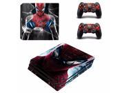 Spider Man Design Vinyl Decal PS4 Pro Skin Stickers for Sony PlayStation 4 Pro Console and 2 Controllers Decorative Skins