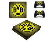 Borussia Dortmund BVB Football PS4 Slim Skin Sticker Decal For Sony PS4 PlayStation 4 Slim Console and 2 Controller Stickers