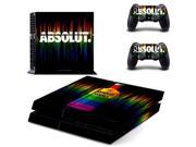 For PS4 Absolut Vodka Console Stickers For Sony PlayStation 4 Console System Vinyl Decal Design For DualShock 4 Controller Skins