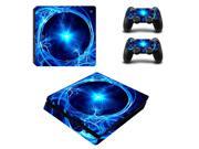 Fantasy Lightning For PS4 Slim Sticker For Sony Playstation 4 Slim Console 2 controller Skin Sticker For PS4 S Skin ZY 0012