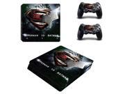 Batman and Superman Logo S Skins Desgin for PS4 Slim Skin For Playstation 4 Slim Console and Controller Vinyl Decal Sticker
