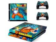dragon ball super son goku PS4 Skin Sticker For Sony Playstation 4 Console protection film Cover Decals Of 2 Controller