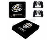 Juventus Sticker for PS4 Slim Sticker Vinyl Decal for Playstation 4 Slim Console 2pcs Controller Cover
