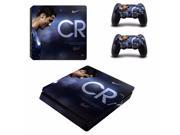 CR7 Ps4 Slim Skin Stickers For Playstation 4 Slim PS4 Slim Console 2 Pcs Vinyl decal Skin Stickers for Controller