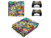 Removable Vinyl pattern Skin Sticker For PlayStation 4 Pro PS4 Pro 2Pcs Sticker Controller Cover Decal Protector The Stickerbomb