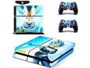 Dragon Ball Z Super Vegeta Vinyl Cover Decal Skin Sticker for Sony PS4 PlayStation Console 2 Controller Skins