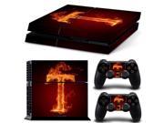 Vinyl Sticker Pattern Decals for PS4 Console Controller Skin Flame T